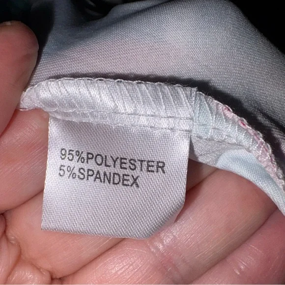 Shoreline Blue and Pink Flamingo Asymmetrical Sundress Resort Cruise Vacation - Picture 4 of 5